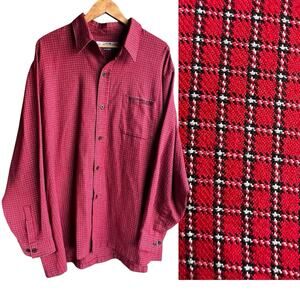 Southpole Vintage  Y2K  Men Size 2XL Red Plaid Hip Hop Long Sleeve